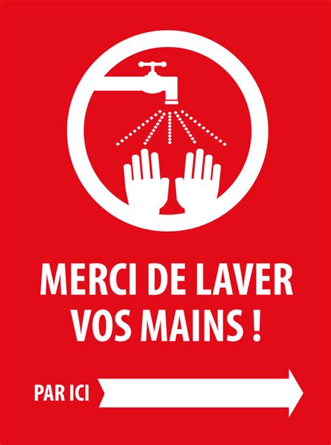 Affiche Lavez vos mains Signalisation Lévis