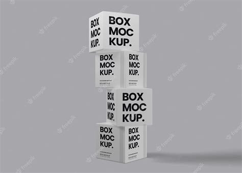 Premium Psd Square Box Packaging Mockup