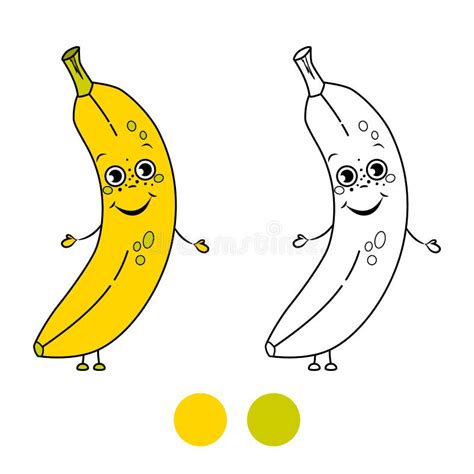 Banane Page De Livre De Coloriage Illustration De Vecteur