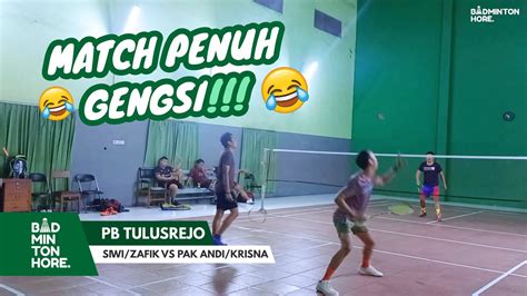 Siwi Zafik Vs Pak Andi Krisna Pb Tulusrejo Badminton Malang Bdh