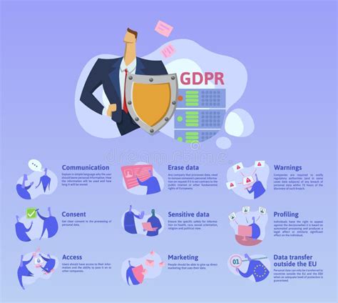 GDPR Concept Illustration General Data Protection Regulation The