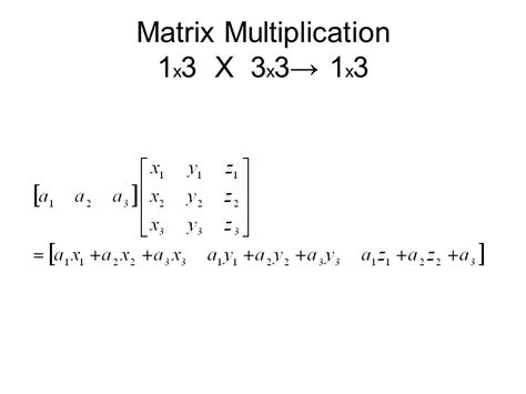 How To Multiply A 3x1 And 1x3 Matrix Deb Morans Multiplying Matrices