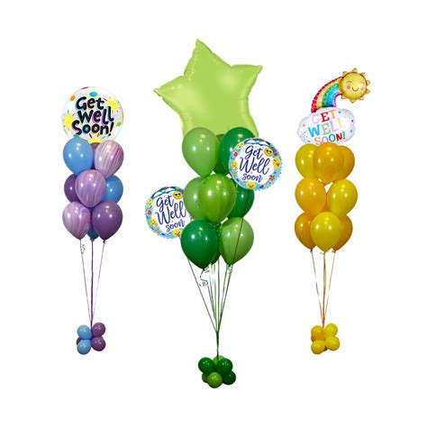 Build Your Get Well Soon Bouquet – Standard Size – Sparky's Balloons