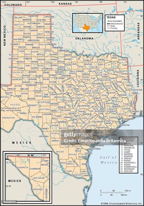 Political Map Of Texas Political Map Of The State Of Texas Showing