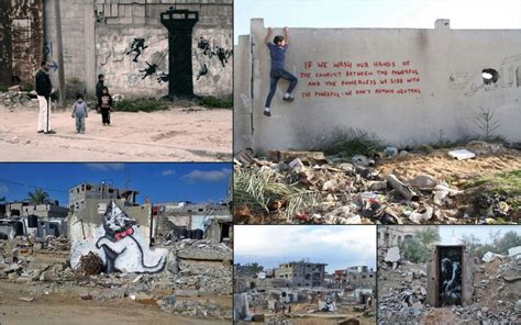 Banksy in Gaza: British Street Artist Goes Undercover in Strip ...