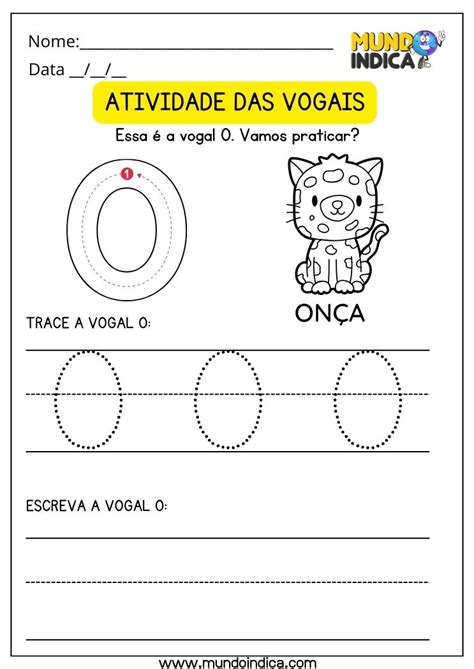 Atividades Com A Vogal O Para Educação Infantil Para Imprimir - 15 Atividades Vogal O para Imprimir