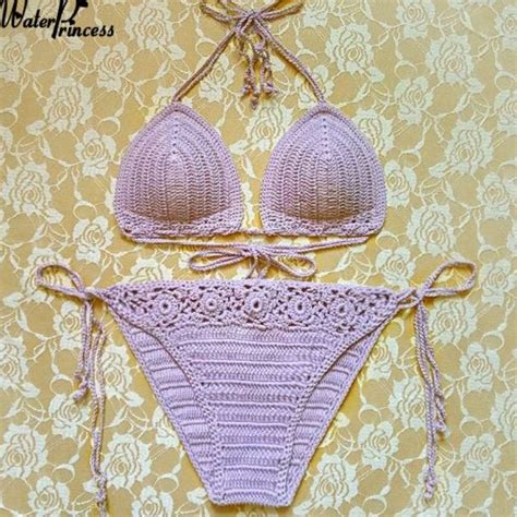 2020 New White Bikinis Handmade Crochet Bikini Set Sexy Women Swimwea