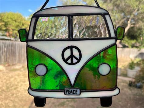 Stained Glass Vw Van Etsy