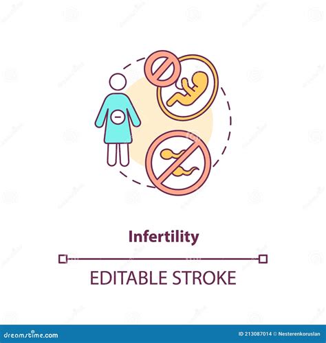 Infertility Concept Icon Stock Vector Illustration Of Medical 213087014