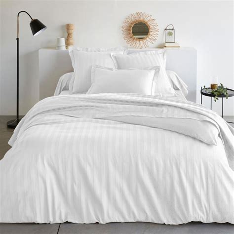 Housse De Couette Satin De Coton Tertio Blanc Suisses