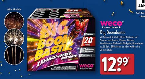 Weco Feuerwerk Big Boombastic Angebot Bei ALDI Nord 1Prospekte De