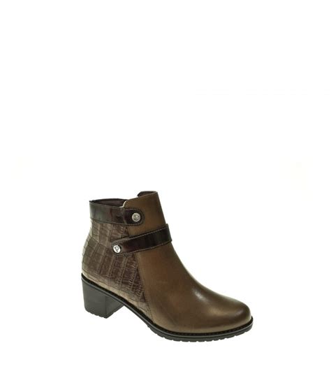 Botin Mujer Pitillos Marron En Asai