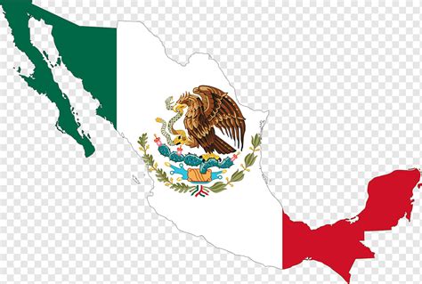 Mexico Flag Map Borders Country Geography Nation Outline Png