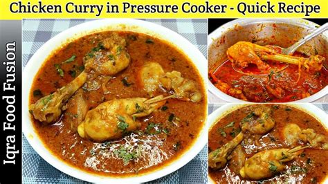 Quick And Easy Chicken Curry In Pressure Cooker Chicken Curry Recipe