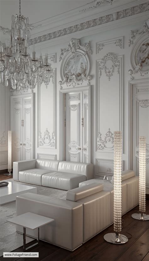 5 Elegantly Stunning White Baroque Living Room Ideas Foliage Friend