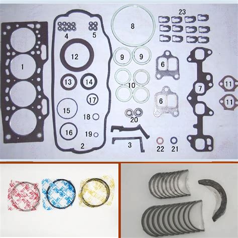 E Engine Complete Full Gasket Set Kit Crankshaft Connecting Rod