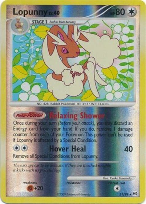 Lopunny Rare Reverse Holo X Arceus Moderately Played Ebay