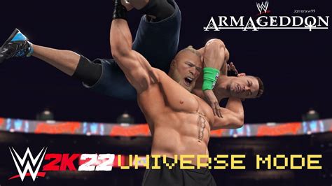 WWE ARMAGEDDON 2022 WWE 2K22 UNIVERSE MODE CUSTOM STORY WORLD