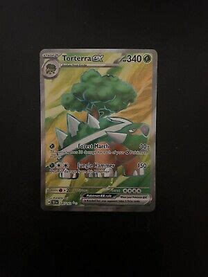 Torterra Ex Full Art Nm M Temporal Forces Pokemon Card Ebay