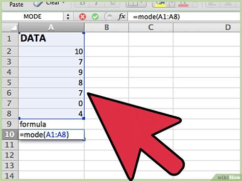 Cómo calcular la moda utilizando Excel 10 Pasos