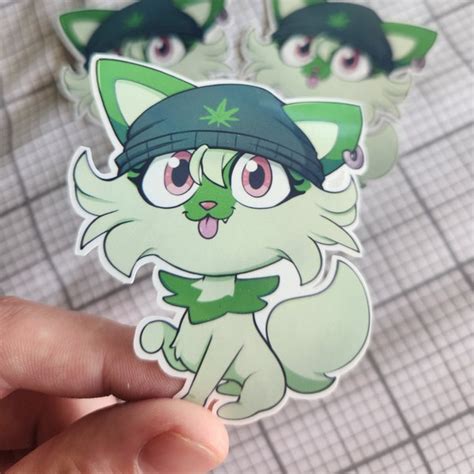 Sprigatito Weed Cat - Etsy