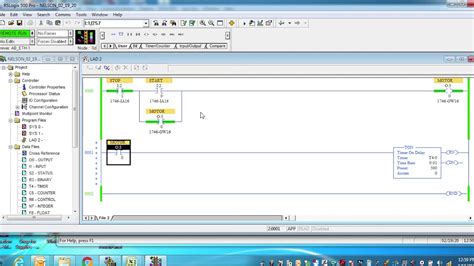 Programación Timer On Delay TON PLC SLC 500 Allen Bradley YouTube