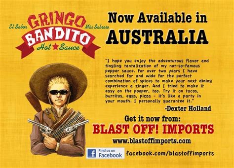 Dexter Holland's HOT SAUCE Now Available in Australia