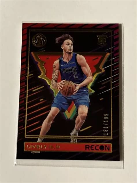 2023 24 PANINI RECON Red Holo Dereck Lively II Rookie RC Mavericks 199