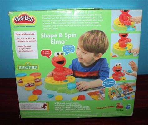 Sesame Street Play Doh Elmo Shape And Spin Playset 1898745909