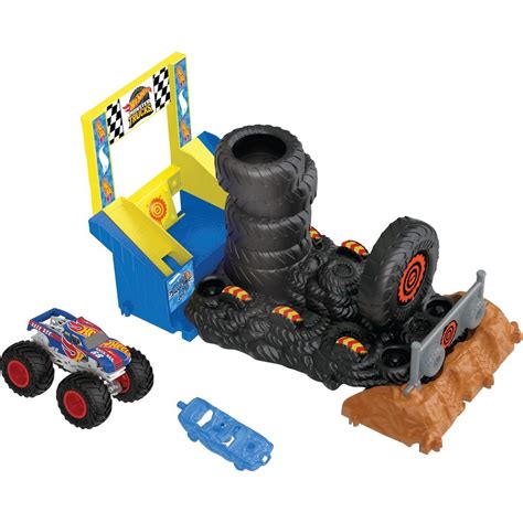 Mattel Hot Wheels Monster trucks aréna závodní výzva herní set Smash Race Challenge Maxíkovy