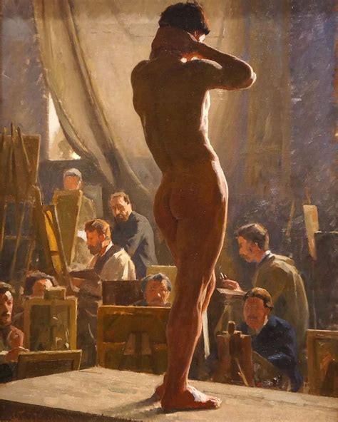 Distractio Infinita Academic Male Nude By Laurits Tuxen