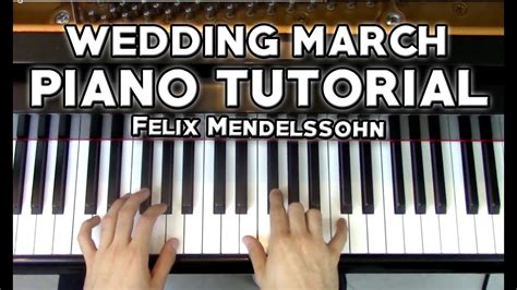 Wedding March Piano Tutorial Sheet Music Felix Mendelssohn