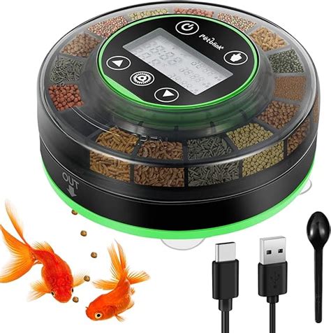 Petbank Automatic Fish Feeder For Aquarium Auto Food Dispenser With