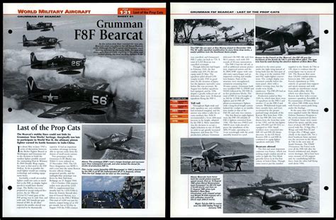 Grumman F8f Bearcat 131 Military World Aircraft Information Page