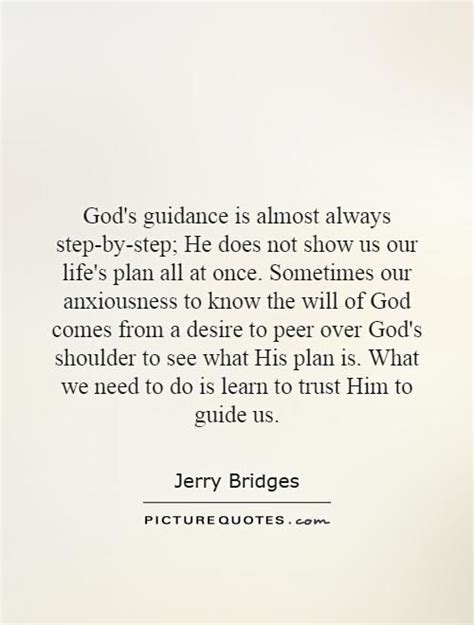 Jerry Bridges Gods Guidance Trust God Quotes Important Quotes