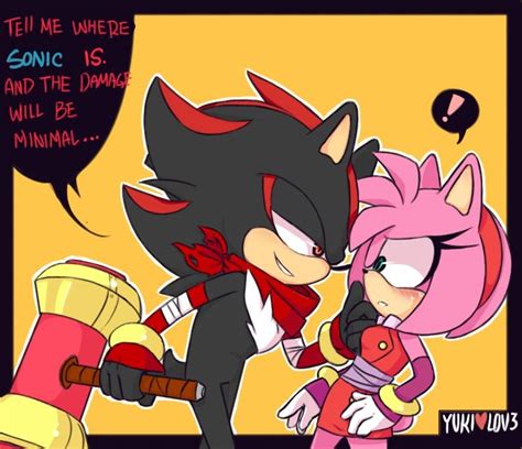 Shadamy Boom Hedgehog Game Shadow The Hedgehog Sonic The Hedgehog Shadow And Amy Sonic And