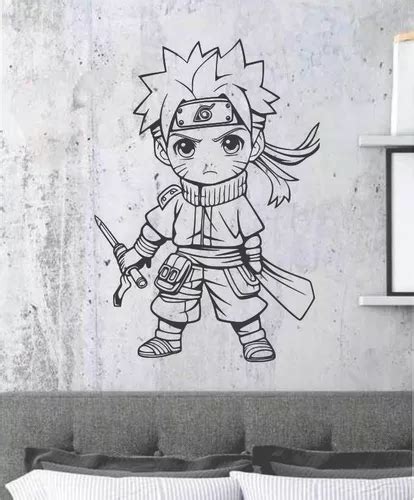 Vinilo Decorativo Pared X Cms Caricatura Anime Naruto Meses Sin