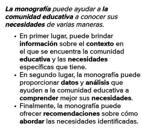 Como Se Puede Usar La Monograf A Para Ayudar A Que Nuestra Comunidad