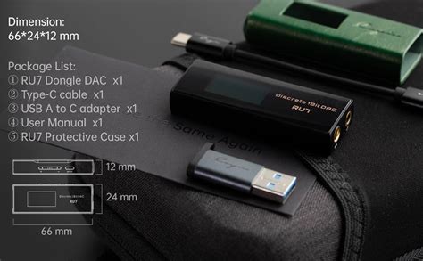 Amazon CAYIN RU7 Portable USB DAC Dongle With 1 Bit Resistive