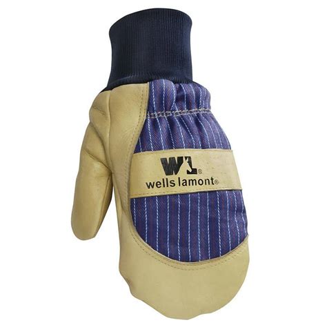 Wells Lamont Mens Insulated Leather Mittens Gloves Palomino Grain