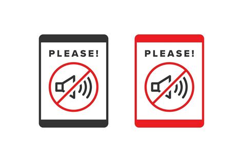 Sound Icon Sign Vector Design Icon Boards Are Prohibited From Noisy