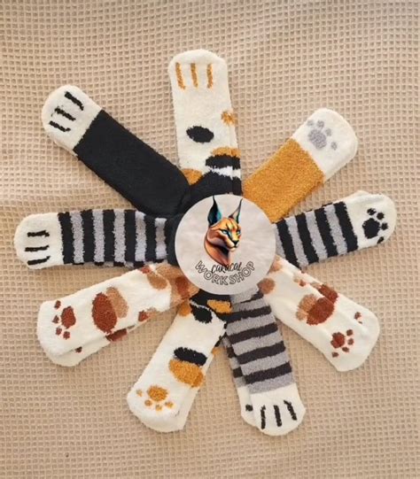 Therian Paw Unisex Socks Collection Animal Pattern Birthday Christmas