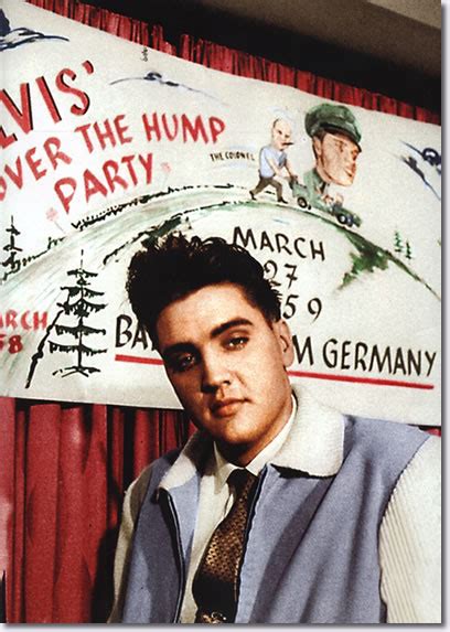 Elvis celebrates the halfway mark of his army stint with an Over the Hump Party | March 27, 1959