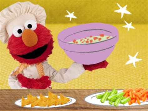 Crepes And Watermelon Elmo Says Hes A Horrible Chef While Cooking For