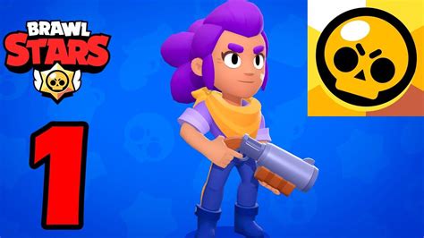 Brawl Stars Hd Gameplay Walkthrough Part 1 Shelly Gem Grab