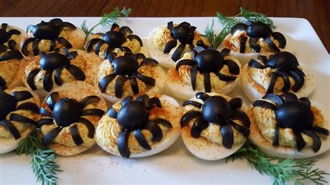 Halloween Spooky Spider Deviled Eggs Recipe Recipe