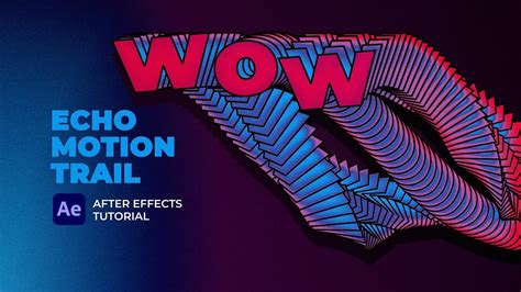 Typography Text Animation Echo Motion Trail Effect After Effects