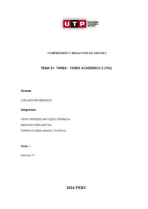 AC S11 Semana 11 Tema 01 Tarea Tarea académica 2 TA2 Neptali