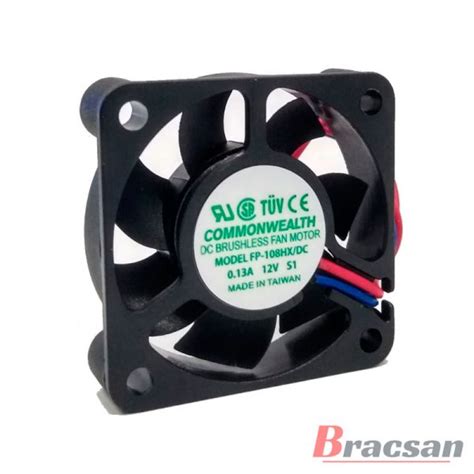 Ventilador Vdc A X X Mm Commonwealth Fp Hx Vdc Bracsan