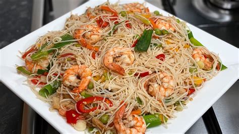 Stir Fry Rice Noodles With Shrimp 10 Minute Dinner Recipes YouTube